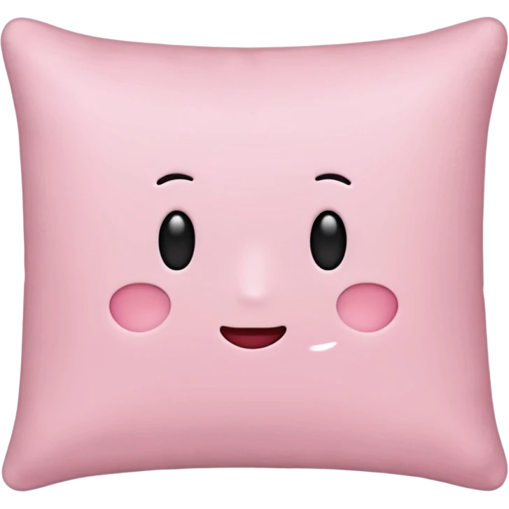  regular light pink pillow with no faces  emoji