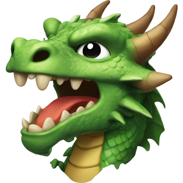Dragon qui rage emoji