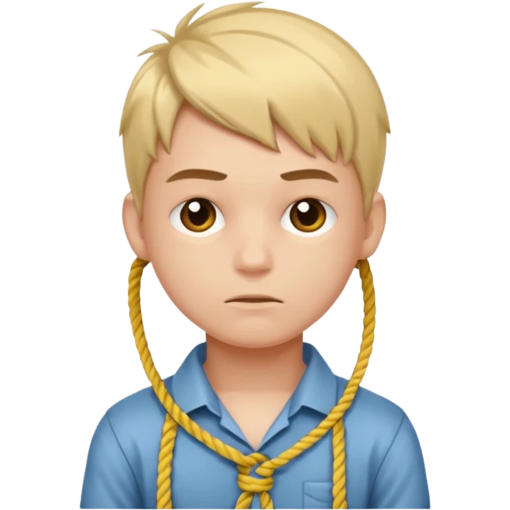 Boy tied up emoji