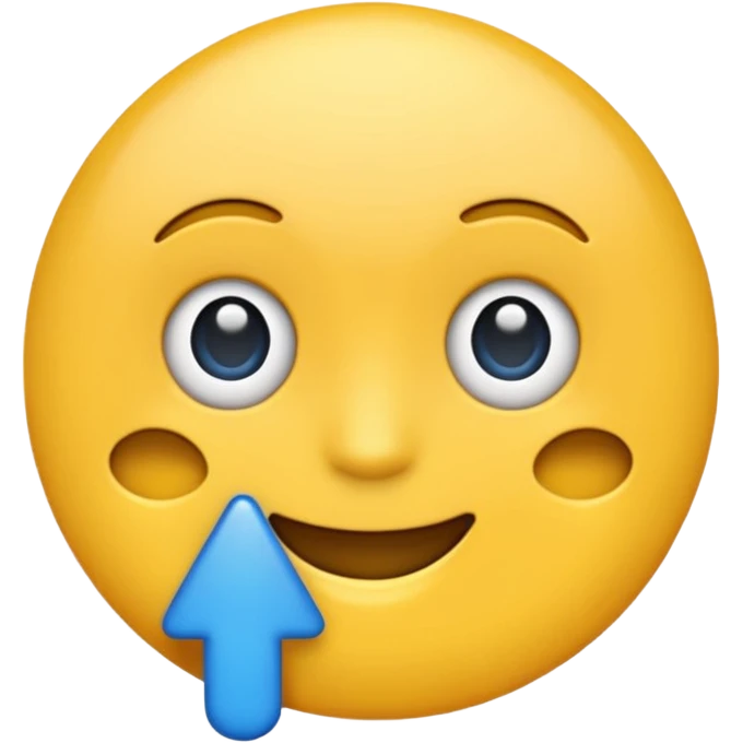 Crie um emoji da letra A na cor amarelo dentro de um círculo azul emoji