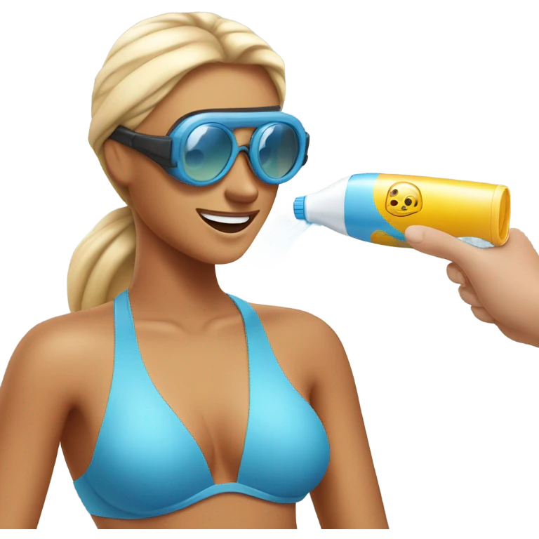 Spray tanning emoji