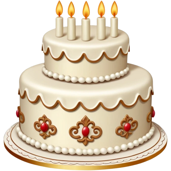 Vintage Cake Lambeth Decoration emoji