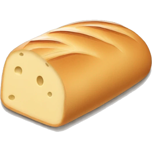 Un pain de mie en forme de cible de fléchette  emoji