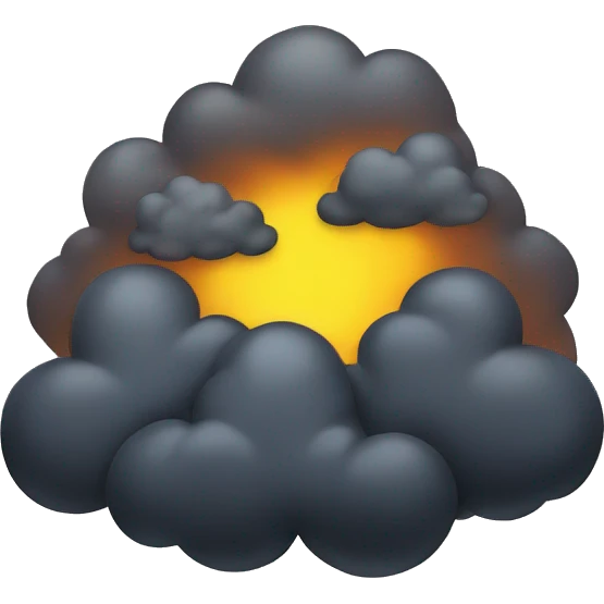Dark cloud with ⛈️ emoji