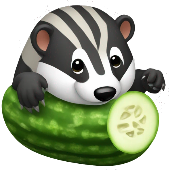 badger cucumber emoji