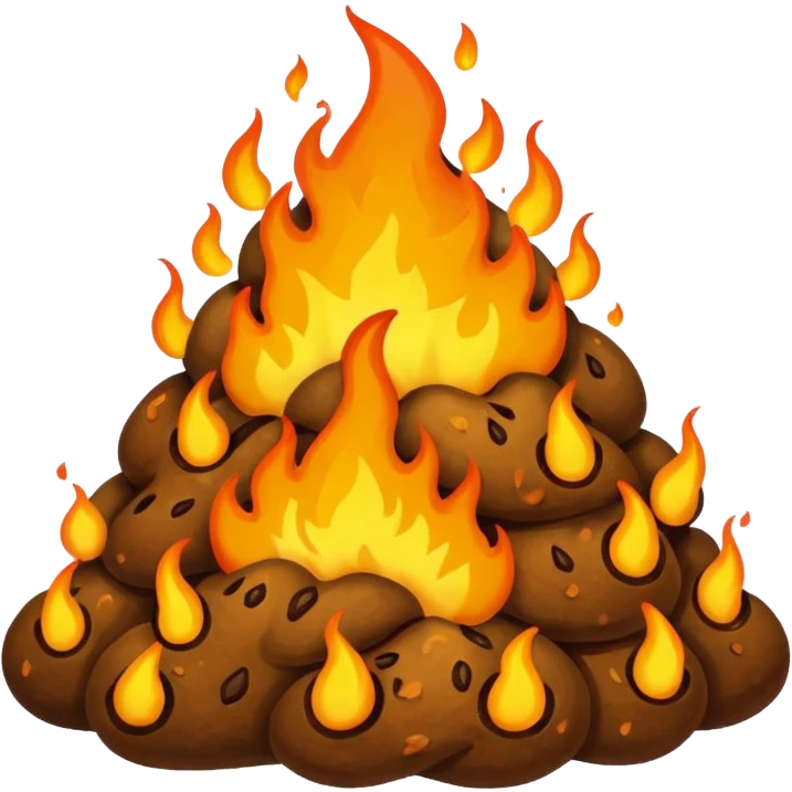 Flaming poop  emoji