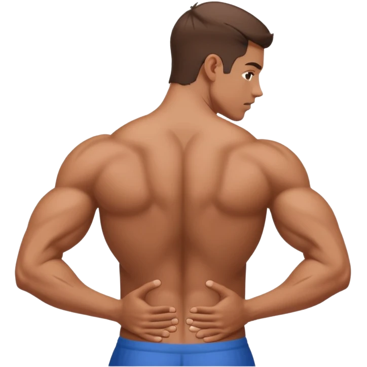 Tensión muscular en la espalda  emoji