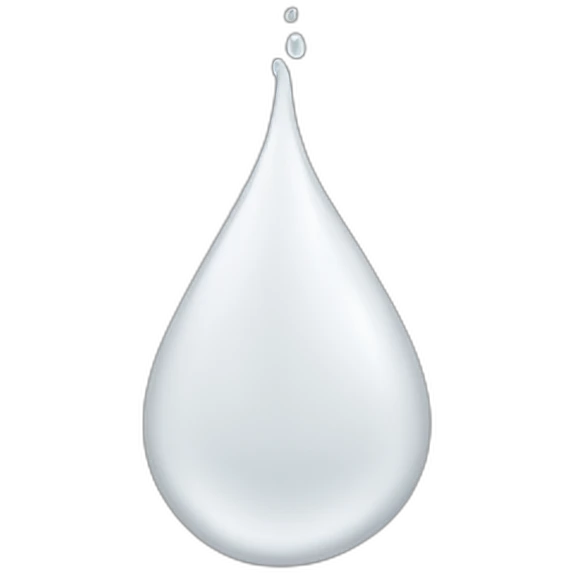 Drops of White viscous liquid emoji