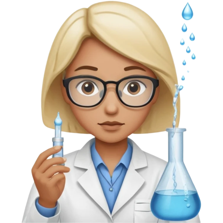 Testing water samples   emoji