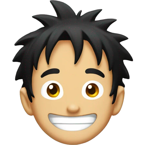 Luffy smiling  emoji