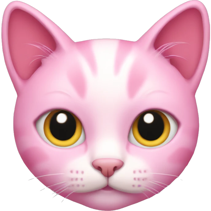 Pink cat emoji
