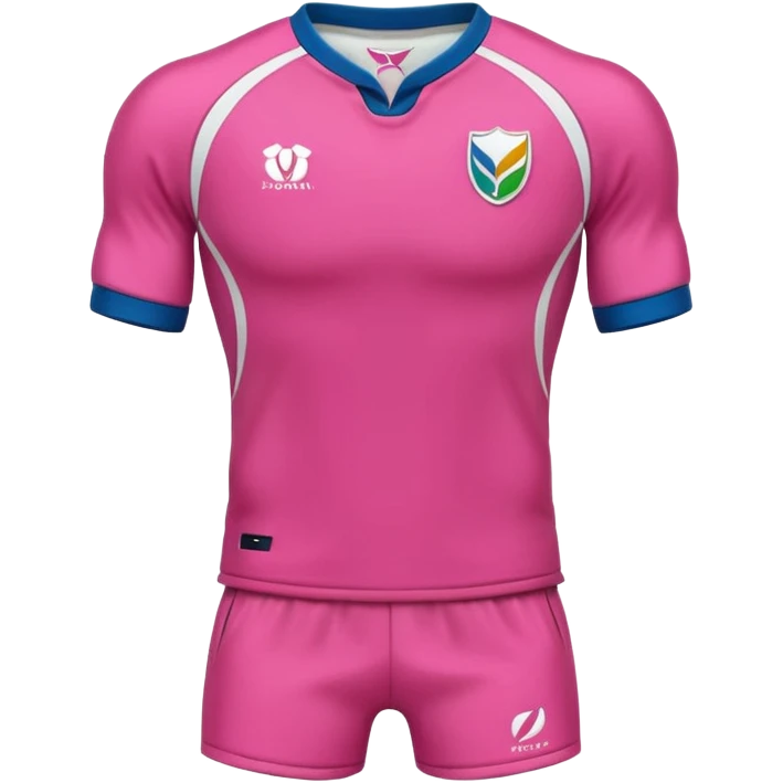 Rugby Fashion sport suit pink without man emoji