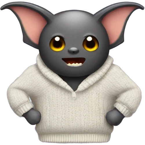 Bat in a sweater  emoji