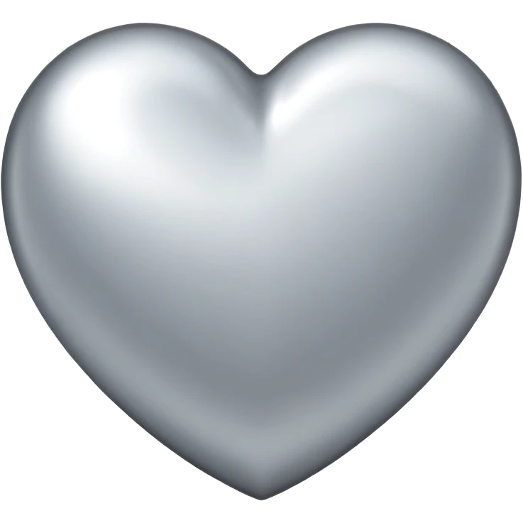 silver heart emoji