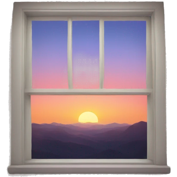 sunset from the window emoji