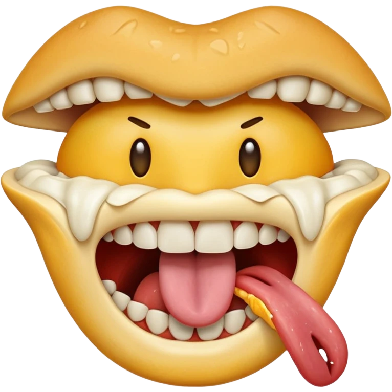 full mouth eating emoji emoji