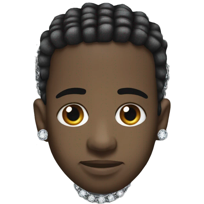 Travis scott with Diamond chain emoji
