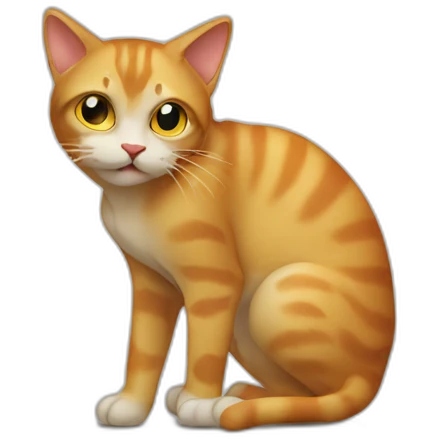 cat peeing emoji
