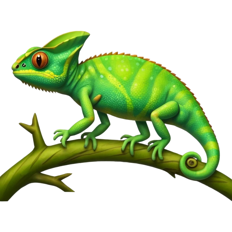green chameleon emoji