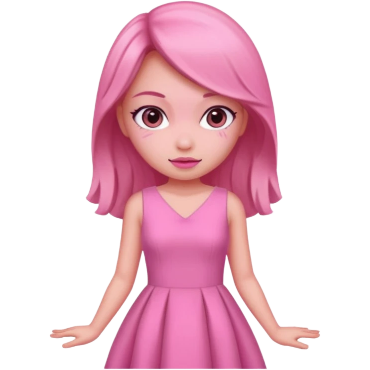 pink wearing girl emoji