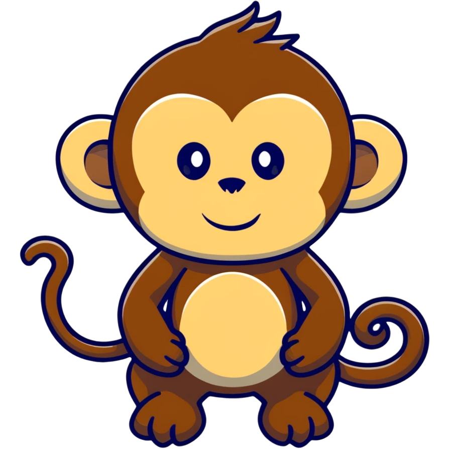 Monkey with long hair and is bolding  emoji
