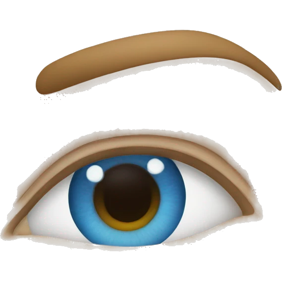 blue eyes emoji