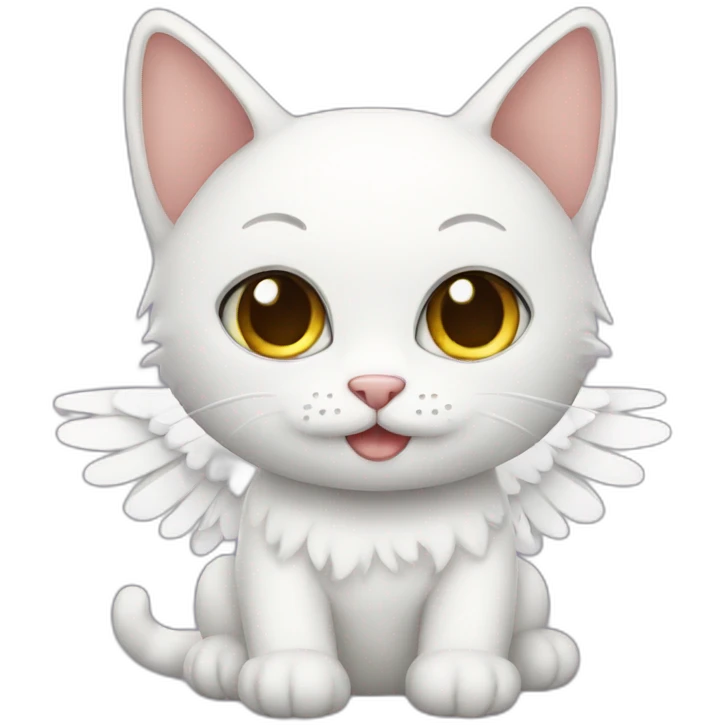 Angel cat emoji