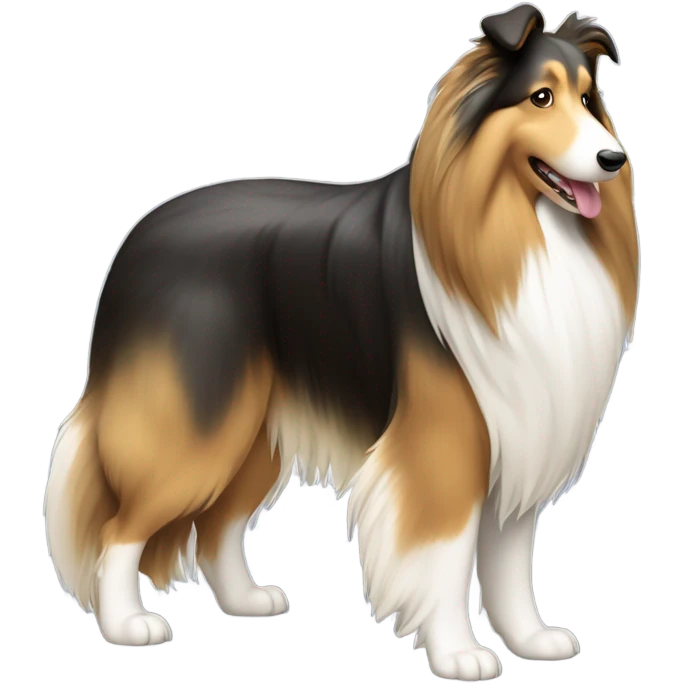 Rough collie emoji