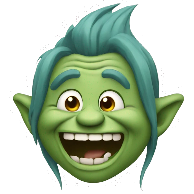 Troll riendo  emoji
