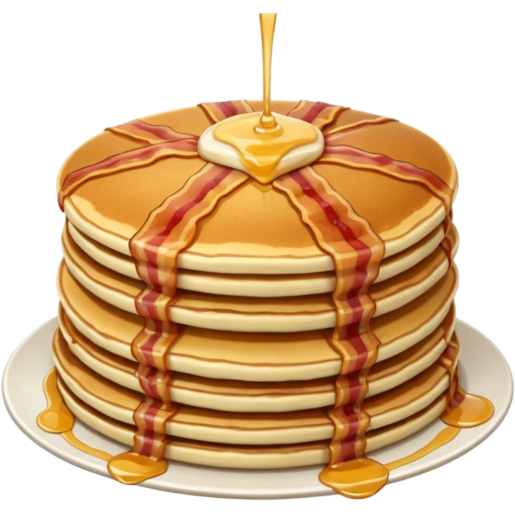 pancakes with meat emoji
