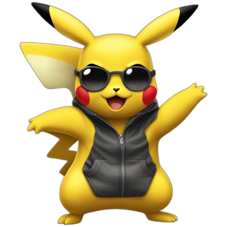 Pikachu noir emoji
