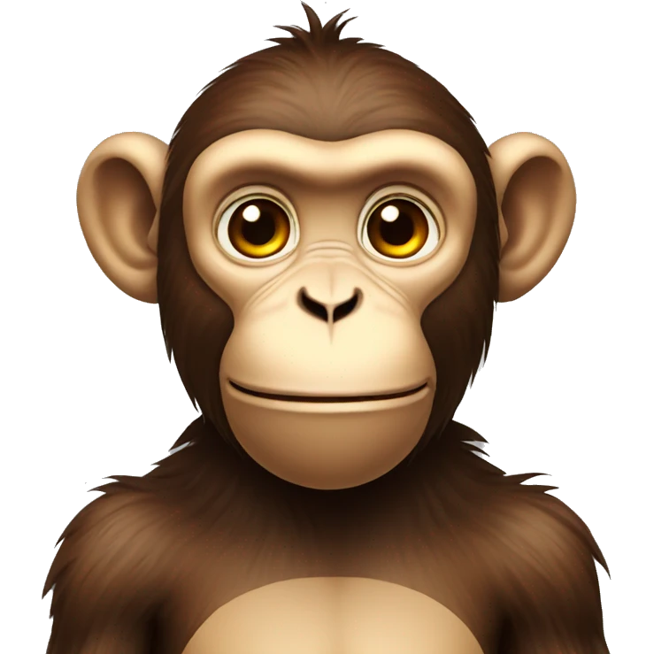 Monkey is standing  emoji