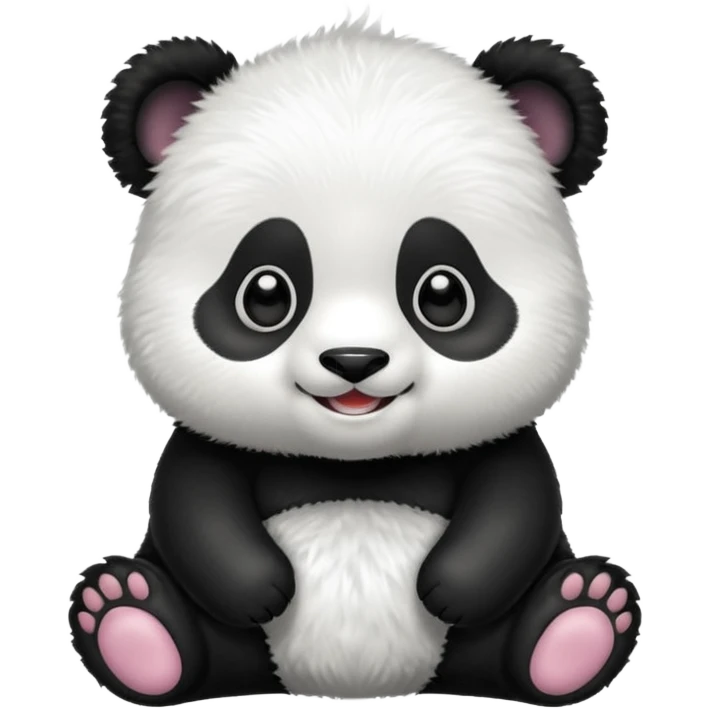 baby Panda with glassé emoji