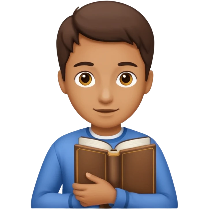 Un. Livre humain emoji