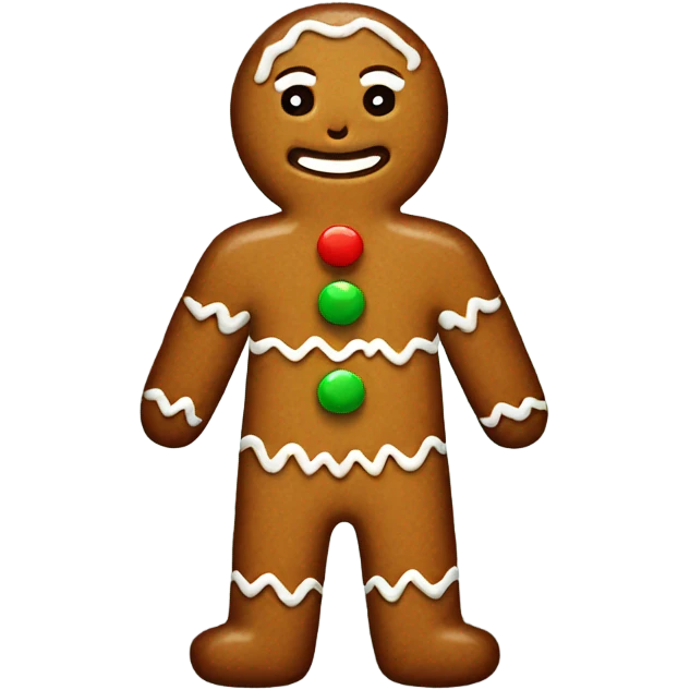 Gingerbread man emoji