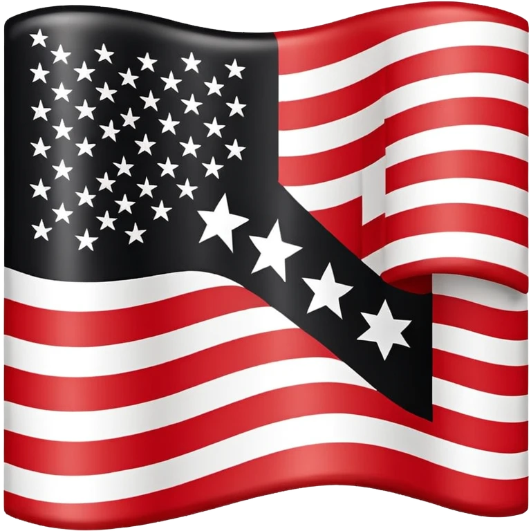 United States flag with a swastika symbol replacing the stars  emoji