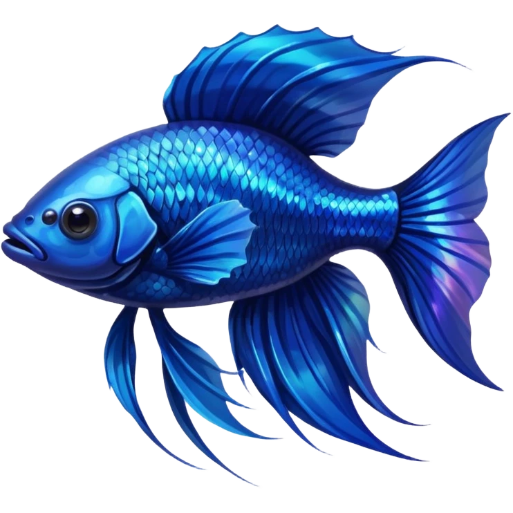 dark blue beta fish emoji