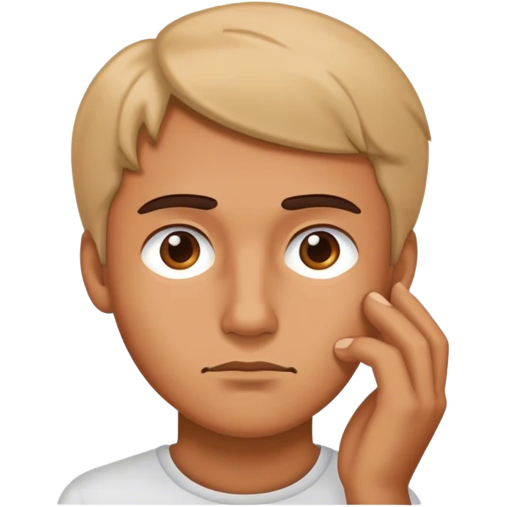 man thinking emoji