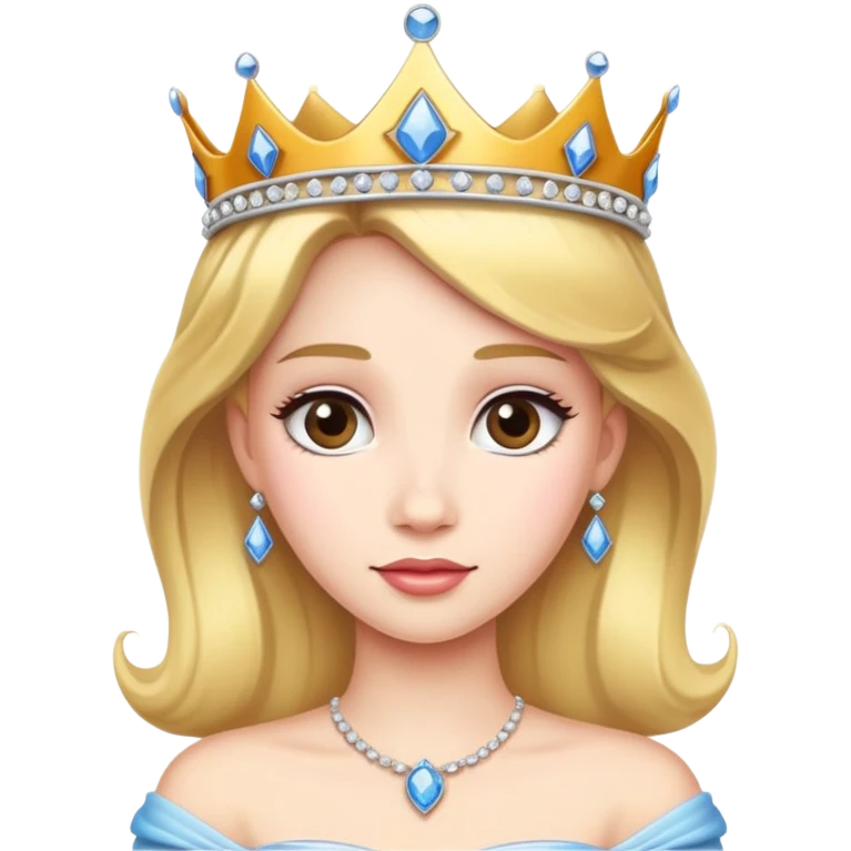 princess with crown and tiara emoji