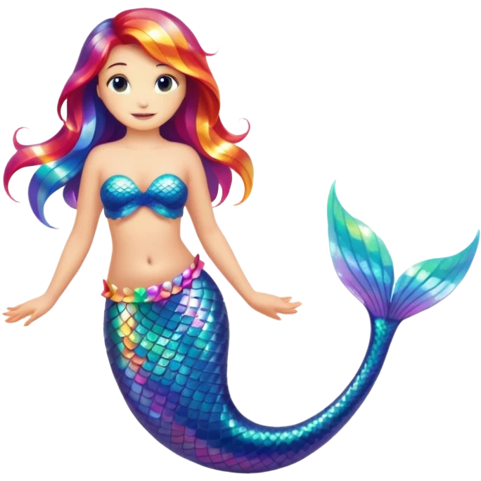 Rainbow 🌈 mermaid  emoji