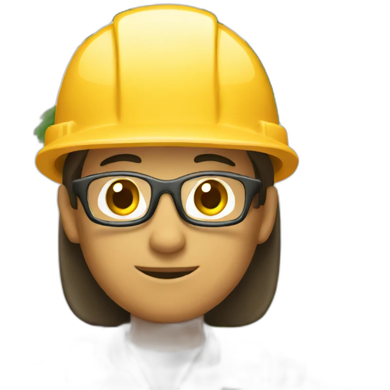engineer in a forest emoji