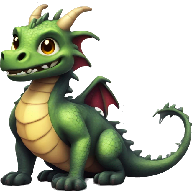 Cute dragon emoji