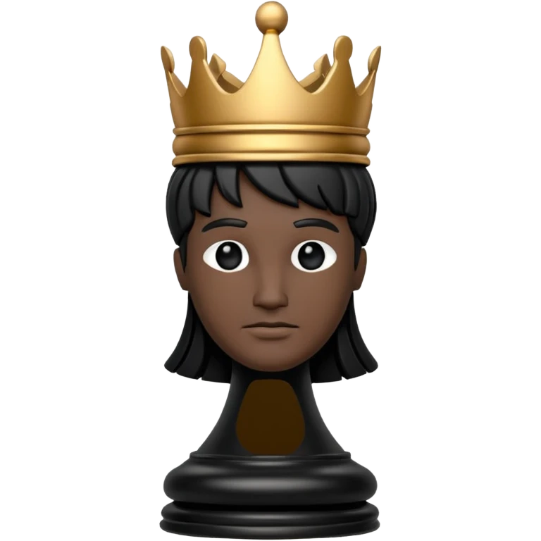Chess king in black emoji