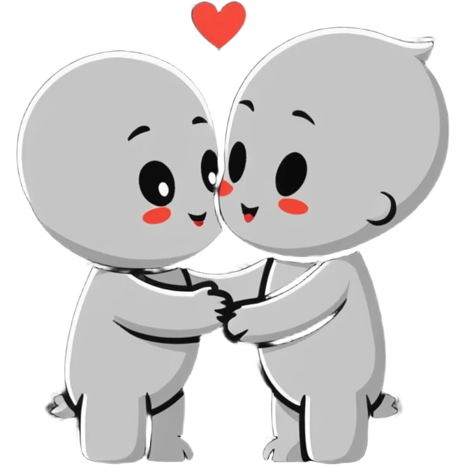 Kiss and hug emoji