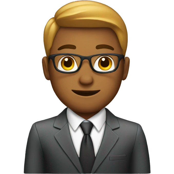 young businessman in a chair emoji