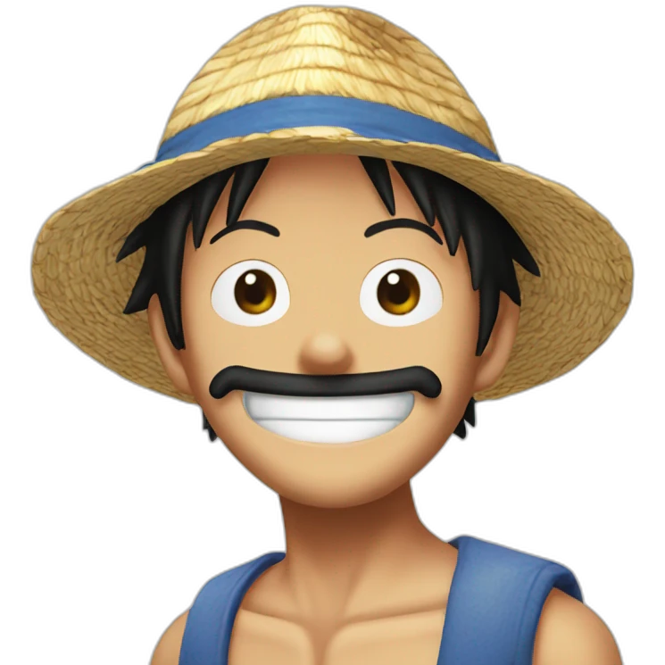Luffy de madeira emoji