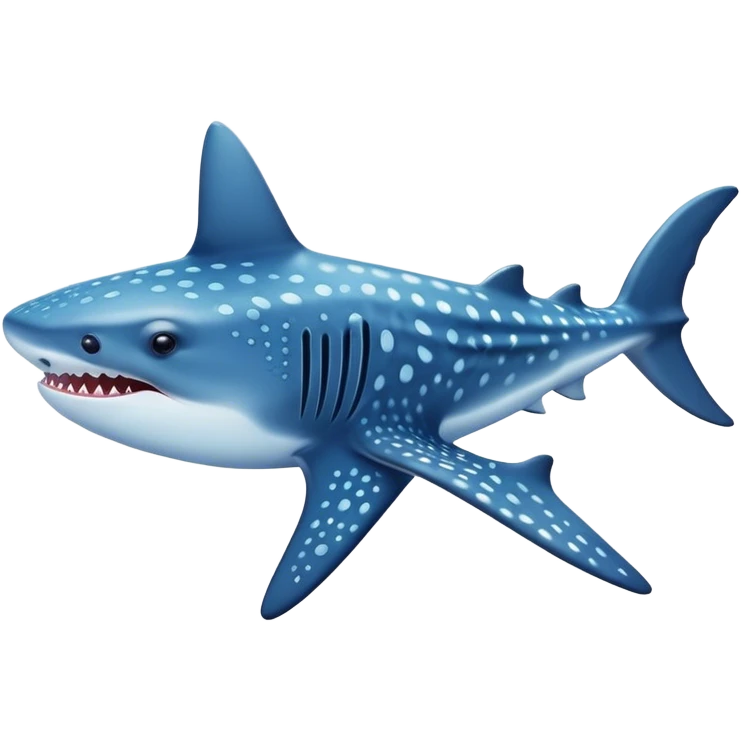 A cute whale shark emoji