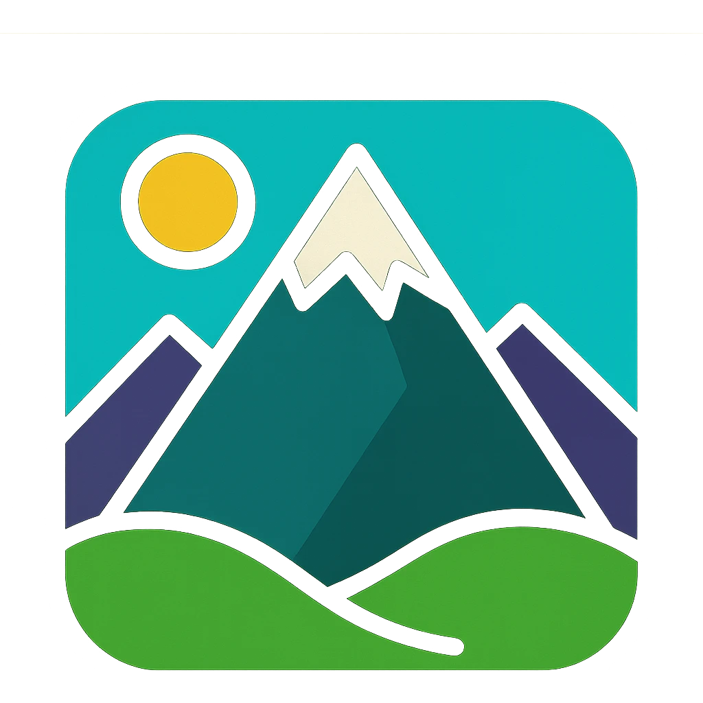 little alchemy style icon
subject: mountain
border: medium-black emoji
