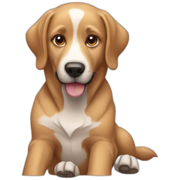 Un chien emoji