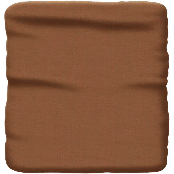 Cozy brown blanket folded emoji